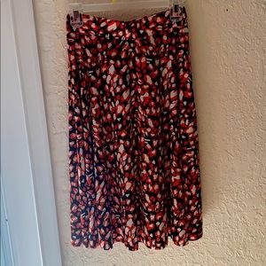 Orange Patterned skirt
